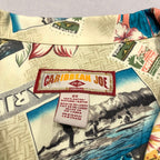 カリビアンジョー Caribbean Joe 半袖シャツ アロハシャツ ホワイト メンズXXL