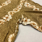 ピューリタン Puritan 半袖シャツ アロハシャツ ブラウン 茶 総柄 メンズ3XL