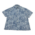 バティックベイ Batik Bay 半袖シャツ アロハシャツ ブルー 総柄 メンズXXL