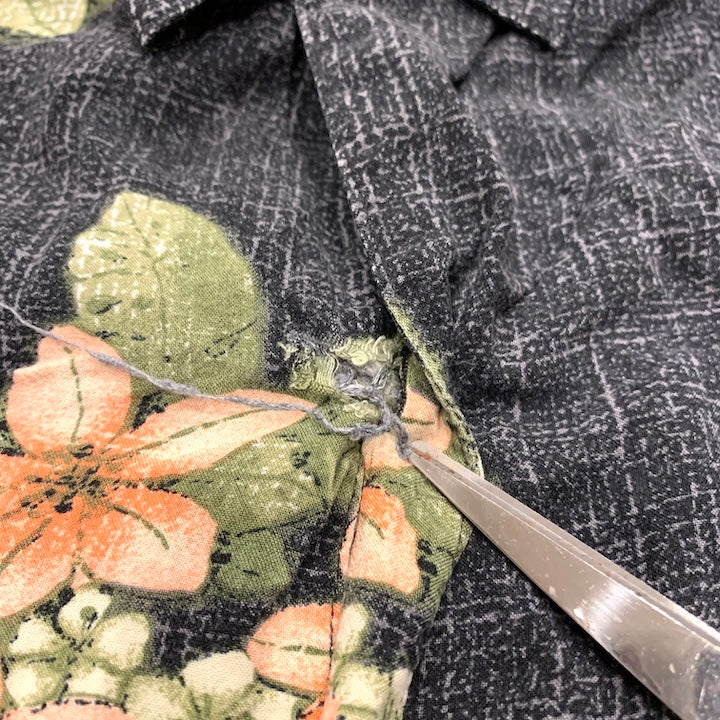 ピューリタン Puritan 半袖シャツ アロハシャツ ブラック 黒 総柄 メンズ3XL