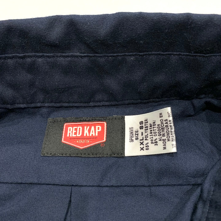 レッドキャップ Red Kap 半袖シャツ ターキーヒル ネイビー メンズXXL