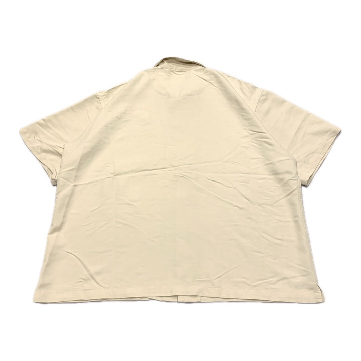 ウルトラクラブ 古着 半袖シャツ 企業ロゴ ベージュ XXL