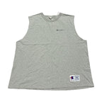 チャンピオン Champion ノースリーブ 刺繍ロゴ グレー メンズXXL