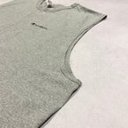 チャンピオン Champion ノースリーブ 刺繍ロゴ グレー メンズXXL