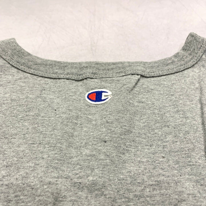 チャンピオン Champion ノースリーブ 刺繍ロゴ グレー メンズXXL