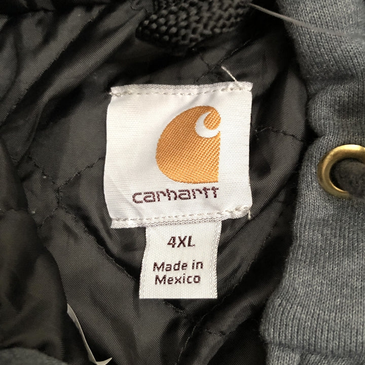 カーハート Carhartt フルジップパーカー 裏キルティング メンズ4XL