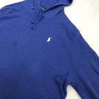 ポロラルフローレン Polo Ralph Lauren パーカー サーマル ブルー メンズ2XL