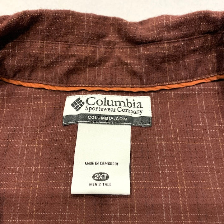 コロンビア Columbia 長袖シャツ チェック オーバーサイズ メンズXXL