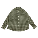 エディーバウアー 古着 長袖シャツ チェック グリーン XXL