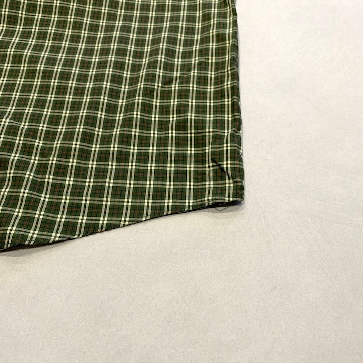 エディーバウアー 古着 長袖シャツ チェック グリーン XXL