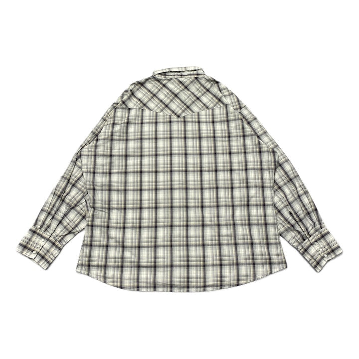 ラングラー 古着 長袖シャツ ウエスタンシャツ チェック 3XL