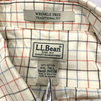 エルエルビーン L.L.Bean 長袖シャツ チェック リンクルフリー メンズXXL