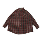 プレインズ PLAINS 長袖シャツ ウエスタンシャツ チェック メンズ3XL