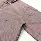 ノーティカ NAUTICA 長袖シャツ チェック 刺繍ロゴ メンズXL