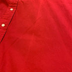 ラルフローレン Ralph Lauren 長袖シャツ 刺繍ロゴ レッド メンズXXL