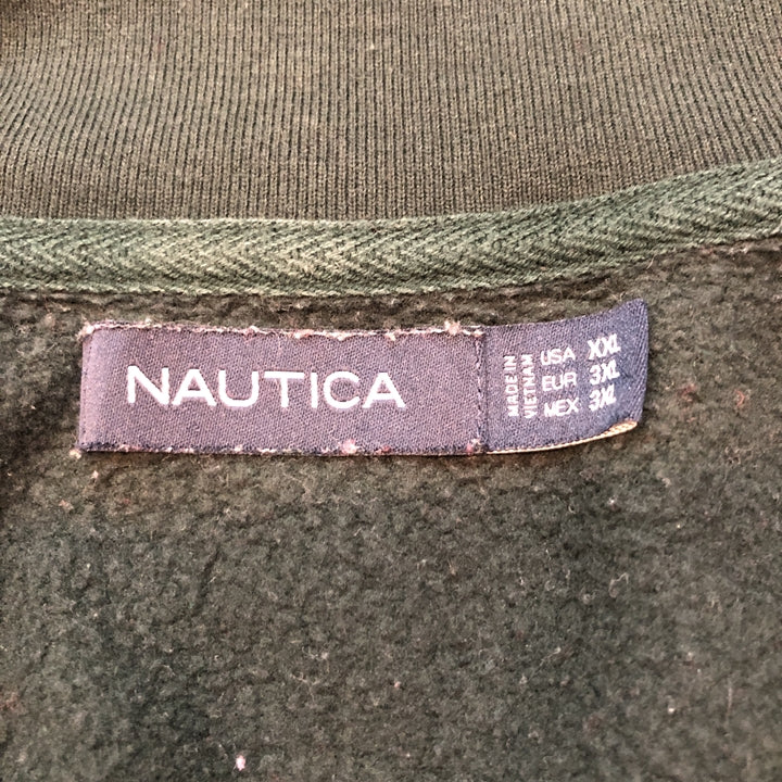 ノーティカ NAUTICA スウェット ハーフジップ グリーン メンズ2XL