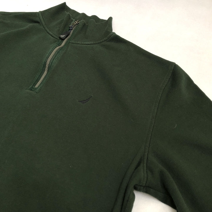 ノーティカ NAUTICA スウェット ハーフジップ グリーン メンズ2XL
