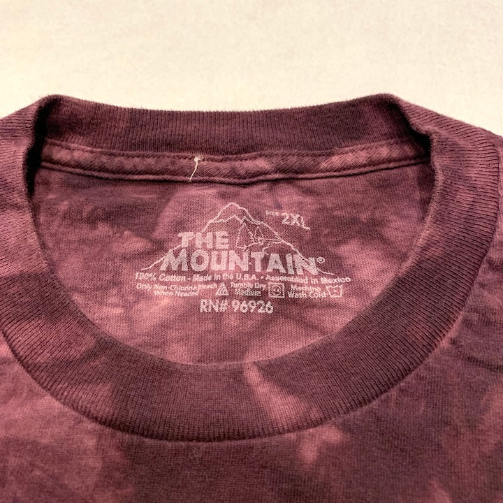 ザマウンテン THE MOUNTAIN ロンT 長袖 アニマル パープル メンズ2XL