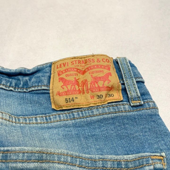 リーバイス 古着 デニム 514 スカイブルー W30 L30