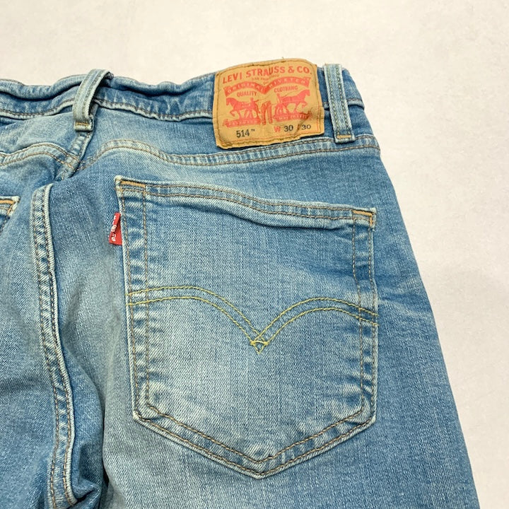 リーバイス 古着 デニム 514 スカイブルー W30 L30