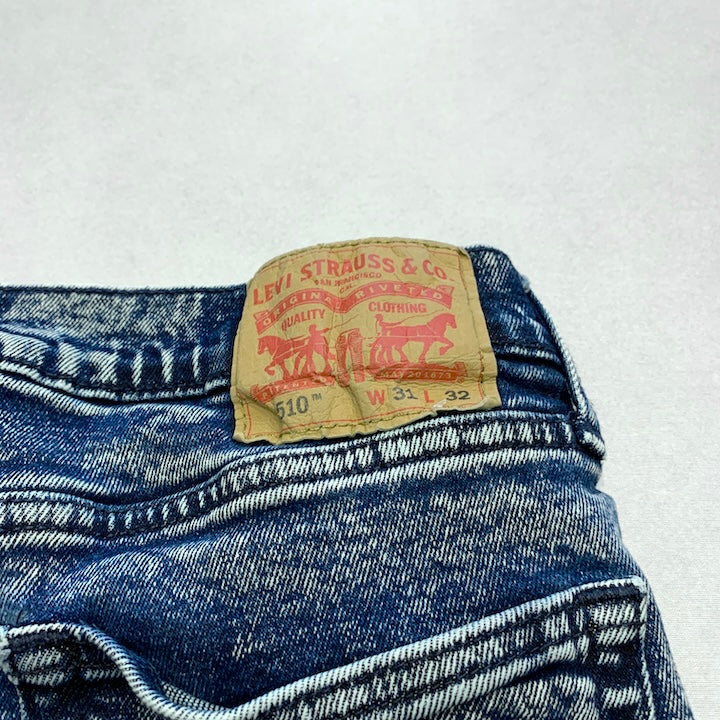 リーバイス 古着 デニム 510 ブルー W31 L32