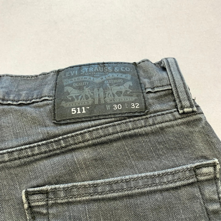リーバイス Levi's 511 デニム グレー W30 L32 メンズ