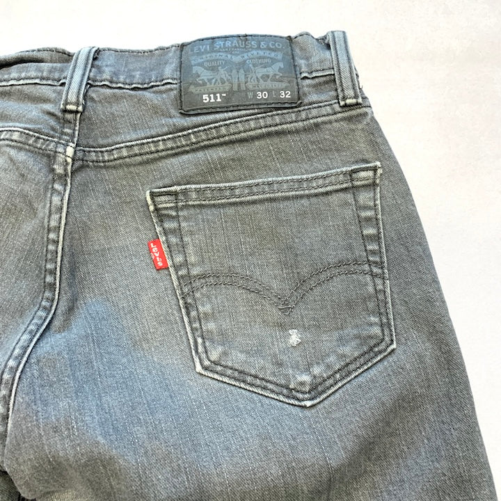 リーバイス Levi's 511 デニム グレー W30 L32 メンズ