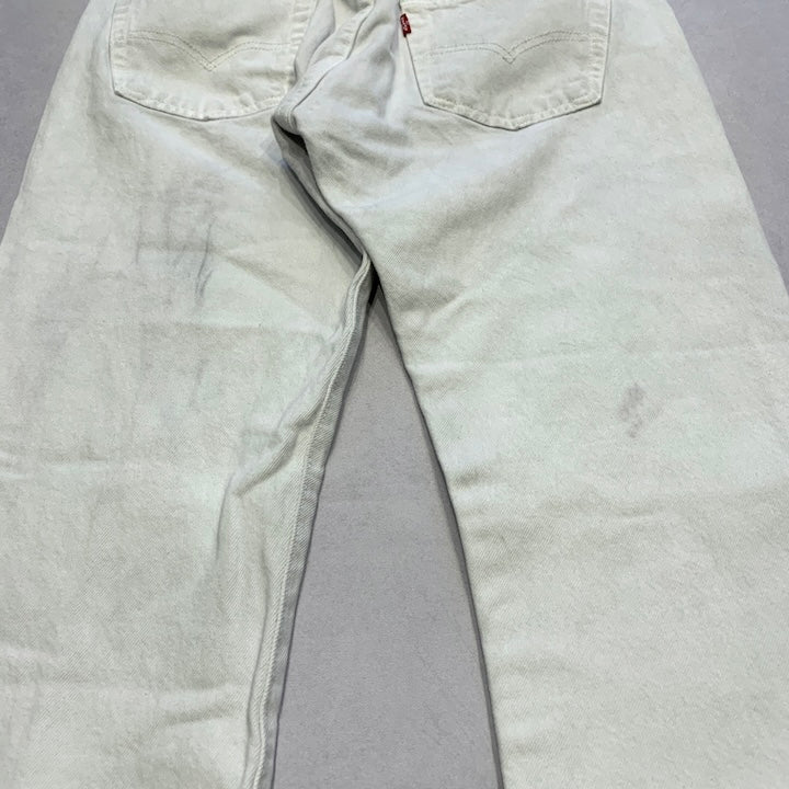 リーバイス Levi's 501 デニム ホワイト W30 L30 メンズ