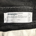 ラングラー Wrangler デニム メキシコ製 ブラック W30 L32 メンズ