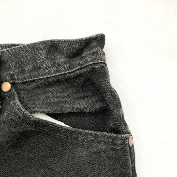 ラングラー Wrangler デニム メキシコ製 ブラック W30 L32 メンズ