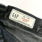 ギャップ 古着 デニム ブラック ストレート W36 L32