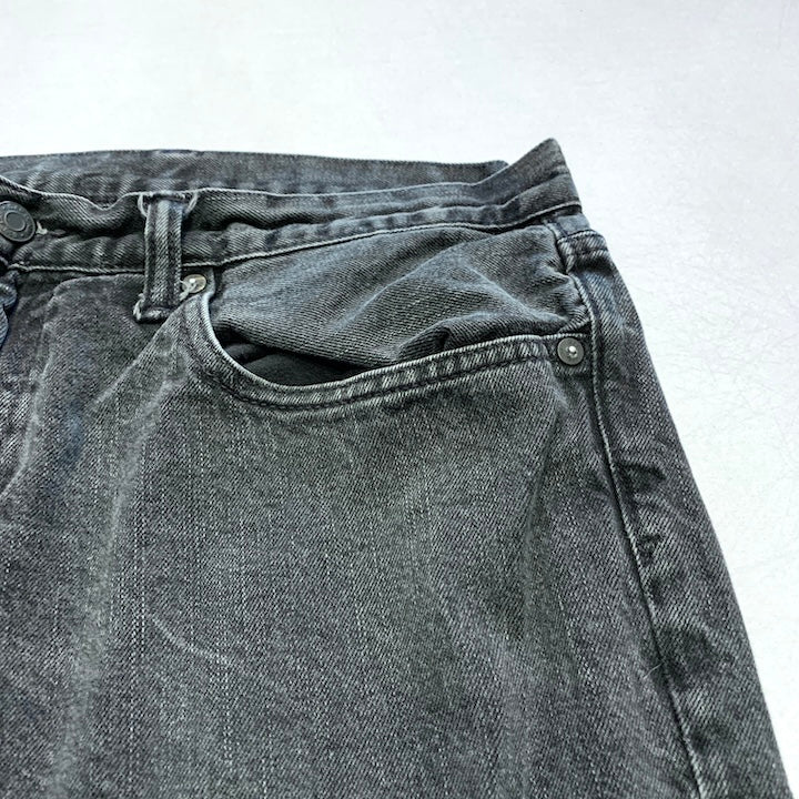 ギャップ 古着 デニム ブラック ストレート W36 L32