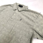 ノーティカ NAUTICA 半袖ポロシャツ 刺繍ロゴ グレー メンズ2XL