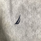 ノーティカ NAUTICA 半袖ポロシャツ 刺繍ロゴ グレー メンズ2XL