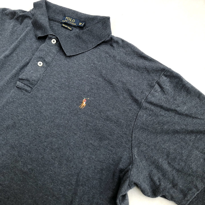 ポロラルフローレン Polo Ralph Lauren 半袖ポロシャツ ネイビー メンズ2XL