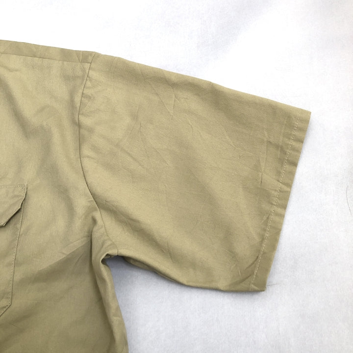 レッドキャップ Red Kap 半袖シャツ ワークシャツ ベージュ 無地 メンズ2XL