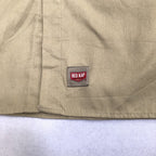 レッドキャップ Red Kap 半袖シャツ ワークシャツ ベージュ 無地 メンズ2XL