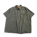 レッドキャップ Red Kap 半袖シャツ ワークシャツ 企業ロゴ ネイビー メンズ4XL
