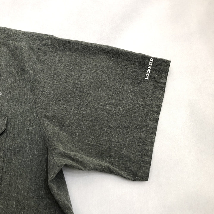 レッドキャップ Red Kap 半袖シャツ ワークシャツ 企業ロゴ ネイビー メンズ4XL