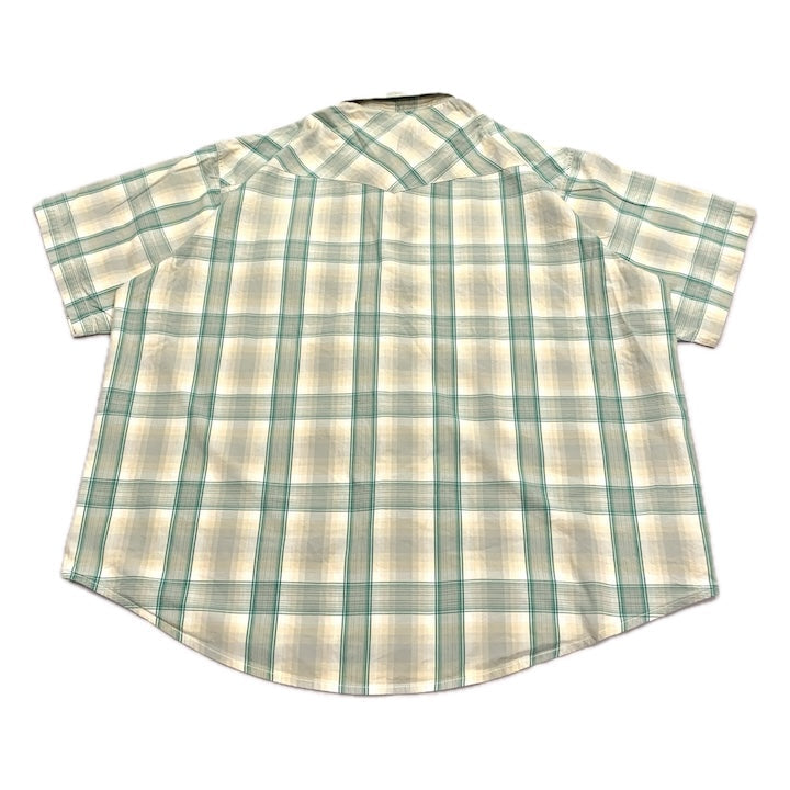 ラングラー 古着 半袖シャツ ウエスタンシャツ チェック XXL