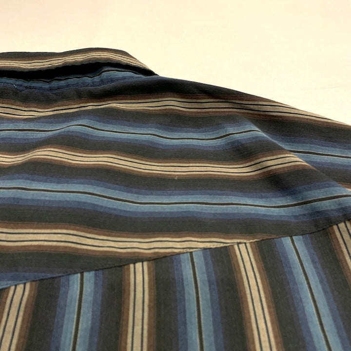 エリーキャトルマン Ely Cattleman 半袖シャツ ストライプ ウエスタン メンズ3XL
