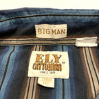 エリーキャトルマン Ely Cattleman 半袖シャツ ストライプ ウエスタン メンズ3XL