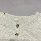 カーハート Carhartt ロンT ヘンリーネック ライトグレー メンズXXL