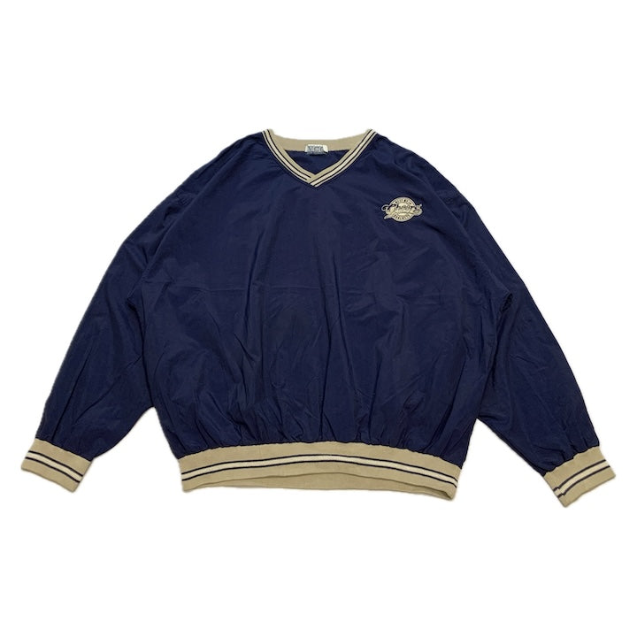 VCC 古着 ナイロンプルオーバー ネイビー USA製 XXL