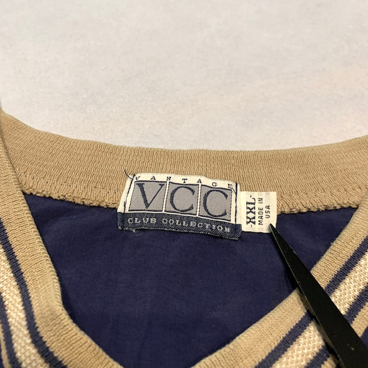 VCC ナイロンプルオーバー ネイビー USA製 メンズXXL