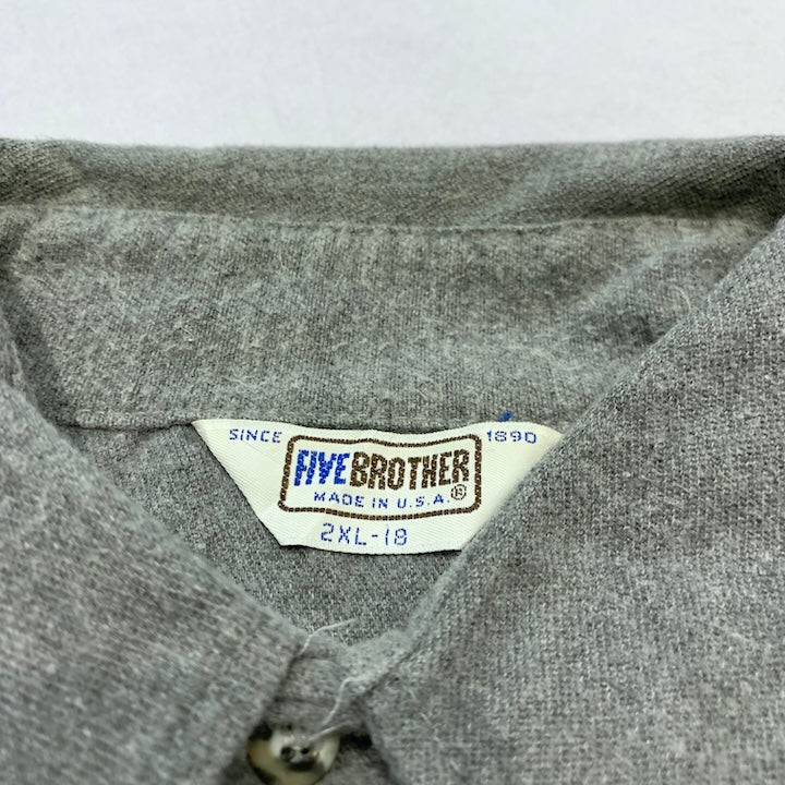 ファイブブラザー Five Brother 長袖シャツ ネルシャツ 70s-80s USA製 メンズXXL