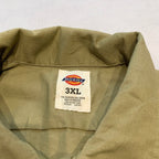 ディッキーズ Dickies 長袖シャツ ワークシャツ ベージュ メンズ3XL
