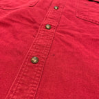 カベラス Cabela's 長袖シャツ ワークシャツ えんじ メンズ3XL