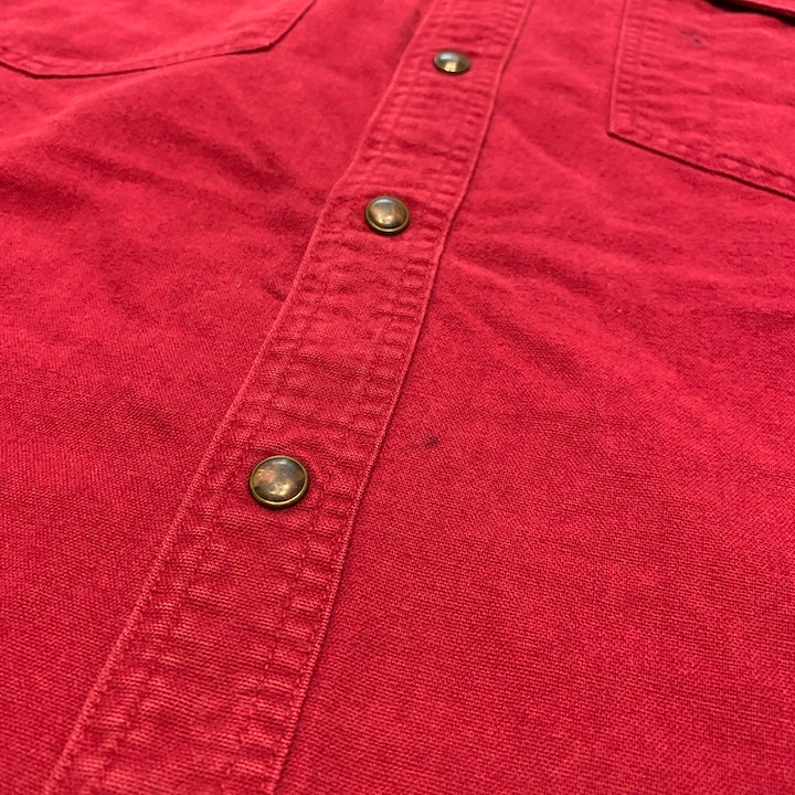 カベラス Cabela's 長袖シャツ ワークシャツ えんじ メンズ3XL