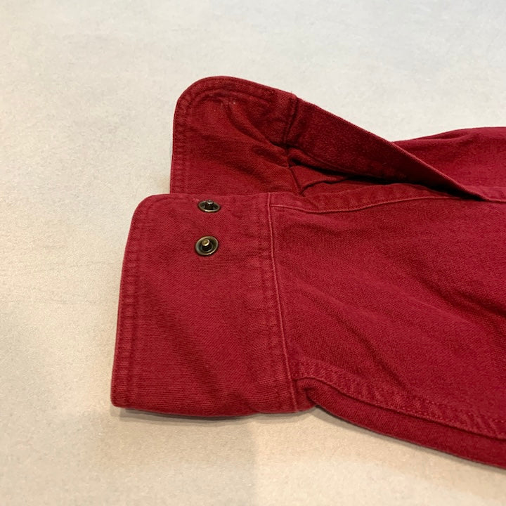 カベラス Cabela's 長袖シャツ ワークシャツ えんじ メンズ3XL